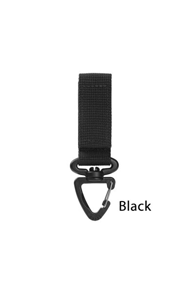 Choice Black Outdoor Camping Carabiner Nylon Molle Tactical Backpack Key Hook...