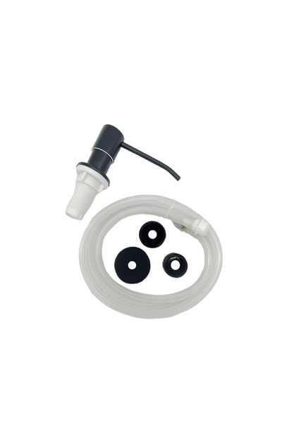 Choice موزع صابون حوض المطبخ ZYQ-lb، أسود اللون، مصنوع من مادة ABS، موزع منظف...