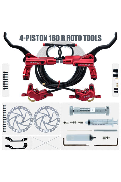 Choice أدوات Red R roto 160 ZOOM HB-876E فرامل قرصية هيدروليكية بأربعة مكابس،...