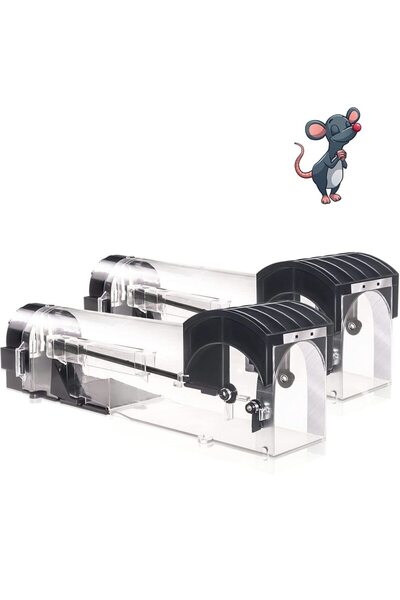 Choice Safe Firm Humane Reusable Plastic Rodents Trap Household Mouse Catcher Smart Self-locking Mousetr...