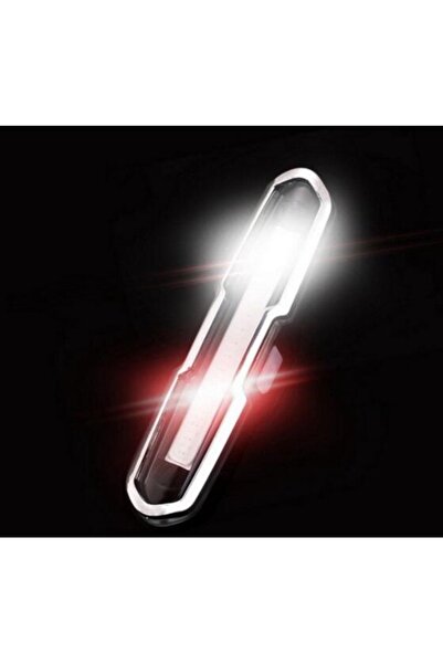 BUCKLOS Choice Red white bi-color Bicycle Rear Light Ultra Bright USB Recharg...