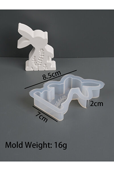 choice2 4 قوالب سيليكون ثلاثية الأبعاد لشمعة أرنب عيد الفصح، قالب صابون يدوي ...