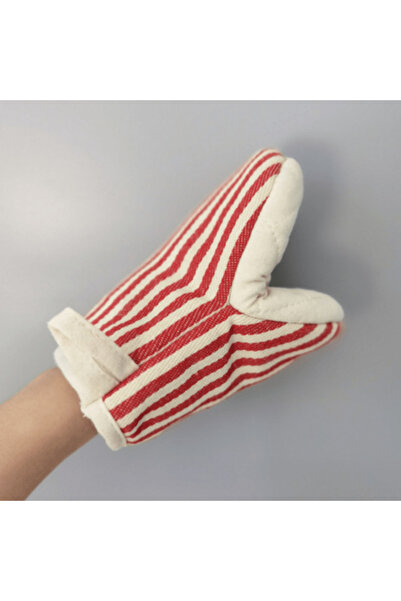 Choice Red 1PC Heat-insulating Gloves Potholder Kitchen Anti-scald Microwave Gloves High Temperature Resis