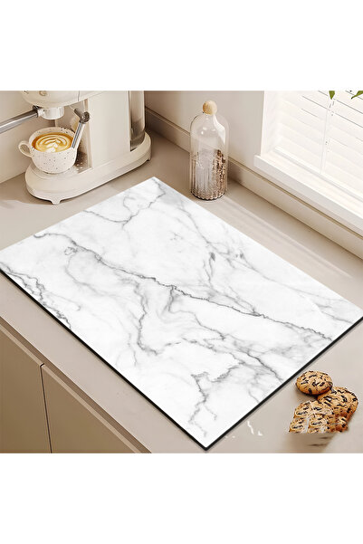 Choice 30X40cm 01 VIKAMA Household Light Luxury Marble Draining Countertop Diatomite Absorbent Non-Slip Tab