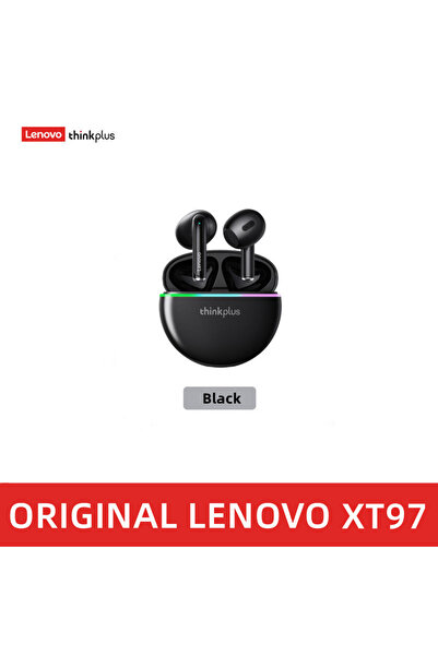 LENOVO XT97 black Original XT97 TWS Earphones Wireless Bluetooth 5.2 Sport Noise Reduction Headphones Touc