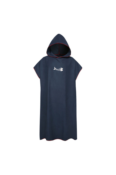Choice Dark blue Surf Poncho Changing Towel with Hood Microfiber Beach Blanke...