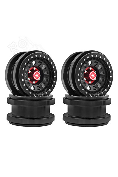 Choice 4 قطع من جنوط عجلات سيارات التحكم عن بعد المصنوعة من الألومنيوم CNC مق...