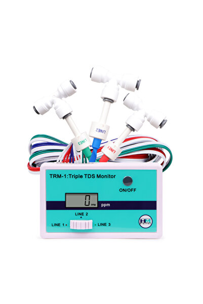 Choice Triple TRM-1 TDS Monitor Triple TDS Meter PPM Water Quality Tester 0-9990 PPM for Aquariums Hydropon