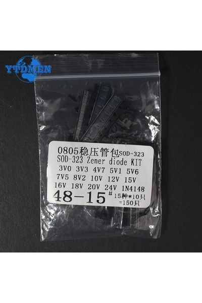YTDMEN 0805 SOD-323 Kit 150PCS Zener Diode Kit SOD-123 1206 SOD-323 0805 Zene...