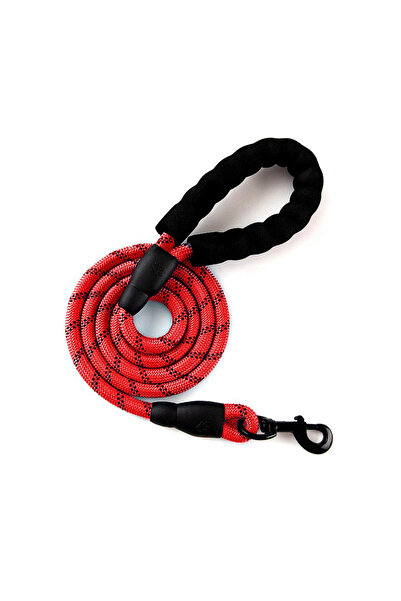Choice حبل أحمر بطول 1.5 متر و2 متر للكلاب الأليفة، بمقبض مبطن ناعم، وحبل عاك...
