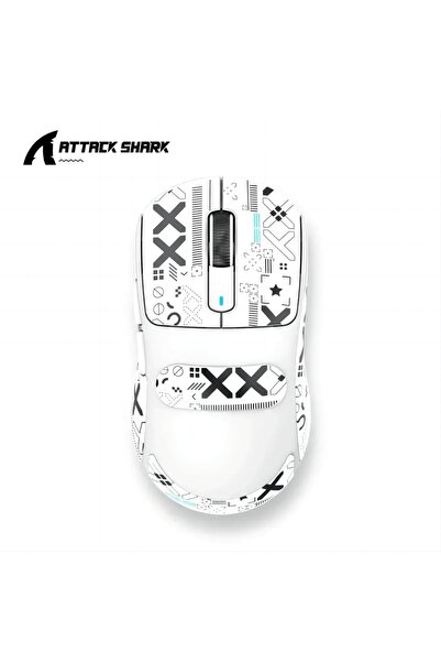 Choice3 ماوس ألعاب لاسلكي خفيف X3 White Atack Shark X3 PAW3395، ثلاثي الأوضاع...