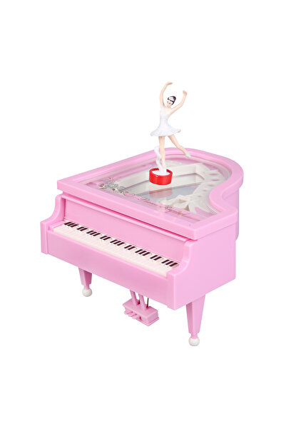 VAKIND Pink Dancing Ballerina Clockwork Musical Boxes Exquisite Desktop Decorations Creative Fashion Eco-fr