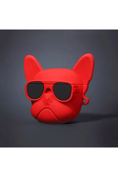 Choice جراب سماعات أذن بتصميم كلب بولدوغ ثلاثي الأبعاد لطيف، مناسب لسماعات Ai...