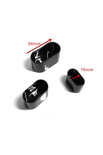 Choice 16 قطعة من أغطية أرجل الكراسي المصنوعة من السيليكون الأسود اللامع، مقا...