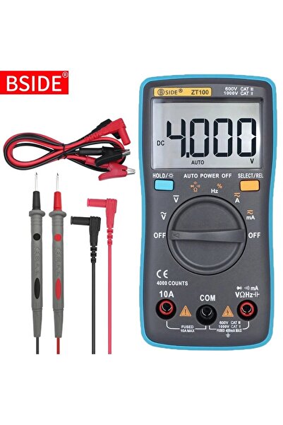 Choice1 ZT100 with T1101 BSIDE Digital Multimeter 4000 Counts DC/AC Voltage C...