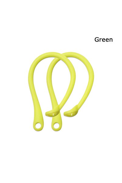 Choice خطافات أذن سيليكونية مضادة للضياع، لون أخضر-03، زوج واحد، لسماعات AirPods 1 و2 و3 Pro الرياضية اللاسلكية.