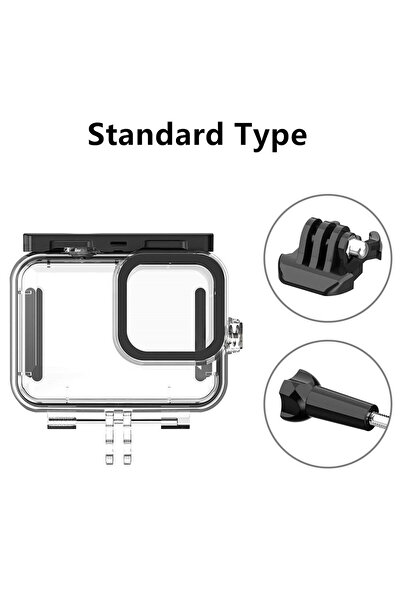 Choice غطاء أسود مقاوم للماء حتى عمق 60 مترًا لحماية كاميرا GoPro Hero 11 و 10 و 9 أثناء الغوص.