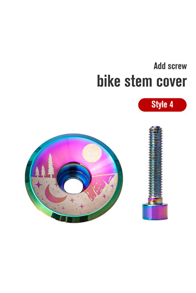 Choice غطاء جذع الدراجة BLG-RYB TANKE، غطاء علوي من سبائك الألومنيوم فقط، خفيف الوزن للغاية 5.2 غرام، غطاء سماعة رأس مع