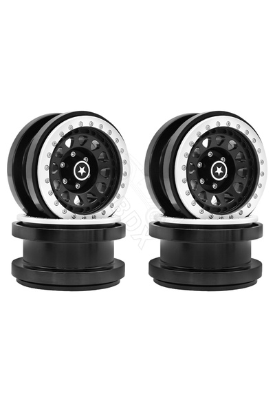 Choice 4 قطع من جنوط عجلات سيارات التحكم عن بعد المصنوعة من الألومنيوم CNC با...