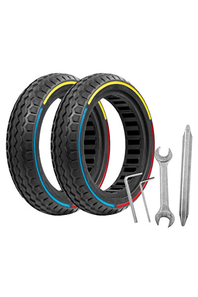 Choice قطعتان مع أدوات، إطار صلب للدراجات الكهربائية مقاس 8.5 × 2.0، مناسب لط...