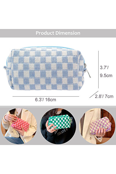 Choice Bluewhite Cute Pencil Case Storage bag Cosmetic Bag Large capacity Kni...