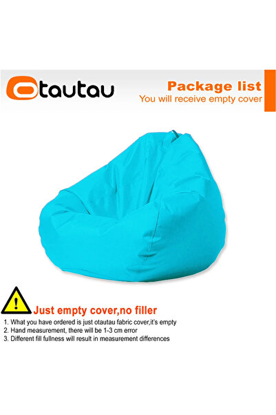 Choice D100cm-cover-adults sky blue OTAUTAU Outdoor Waterproof Bean Bag Cover...