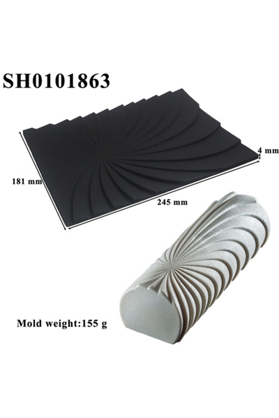 Choice SH0101863 قوالب كيك سيليكونية حلزونية الشكل من ميبوم، آمنة للاستخدام م...