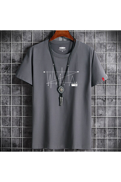 Choice تيشيرت رجالي فضفاض مقاس 3XL بتصميم مانغا، مصنوع من القطن بنسبة 100%، ب...