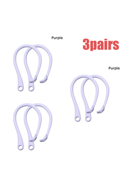 Choice 3pairs-07 1 Pair Silicone Anti-lost Ear Hook for AirPods 1 2 3 Pro Spo...