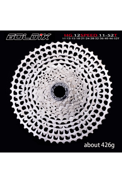 Choice 12S 11-52T Silver GOLDIX Ultralight MTB Cassette CNC 10/11/12Speed 46-...