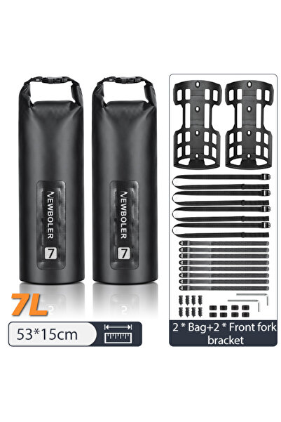 Choice قطعتان، 7 لتر، مقعدان، حقيبة شوكة دراجة محمولة مقاومة للماء من نيوبولر...