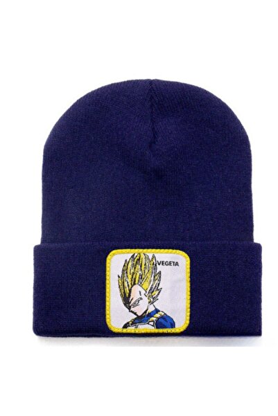 Choice13 قبعة شتوية دافئة محبوكة من بانداي، مقاس واحد، بتصميم فيجيتا باللون ا...