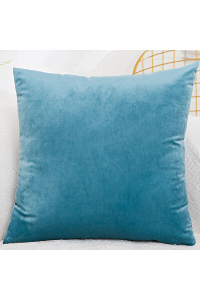 Choice 45x45cm light blue Velvet Throw Pillow Cover Decorative Square Cushion Case for Sofa Bedroom 40x40/4