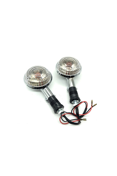 Choice مصباحان لإشارات الانعطاف للدراجات النارية، متوافقان مع ياماها XV400/650/1100/1300 وXVS400/650/1100 وفيرجو V ماكس 1