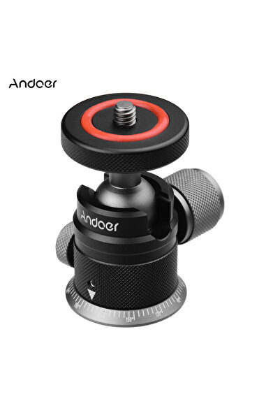 Choice black Andoer Aluminum Alloy Tripod Ball Head Mount Panoramic 360° Swivel with Scaled Base Universal