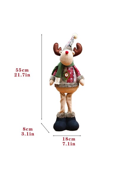 Choice دمية سانتا كلوز الكبيرة الجديدة، رجل الثلج، الأيل، هدية عيد الميلاد لل...