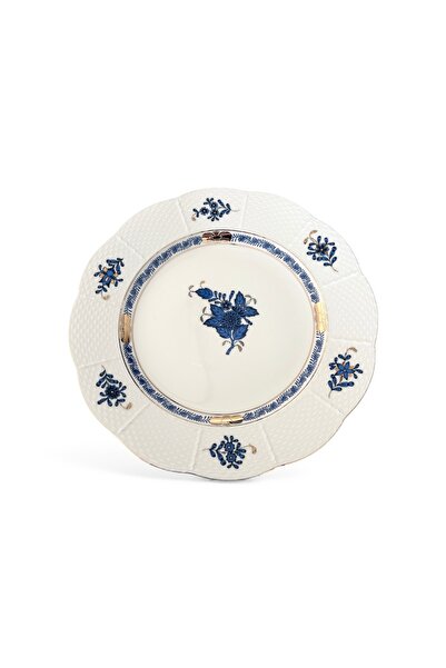 HEREND aponyi çiçek buketi desenli 21 cm dekoratif tabak