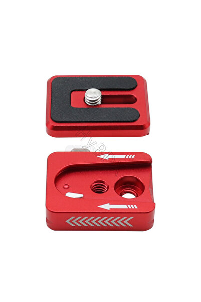 Choice حامل ثلاثي القوائم عالمي أحمر اللون لكاميرات DSLR، مزود بلوحة تثبيت سر...