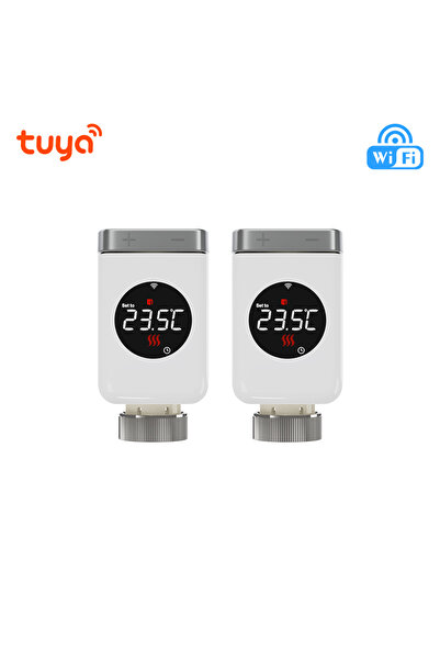 Choice4 صمام تحكم حراري ذكي يعمل بتقنية الواي فاي من تويا، طراز TRV801W، عدد ...