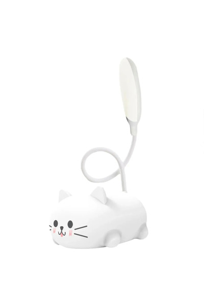 Choice White Cute Pet Pig Mini Night Light USB Charging Folding LED Small Tab...