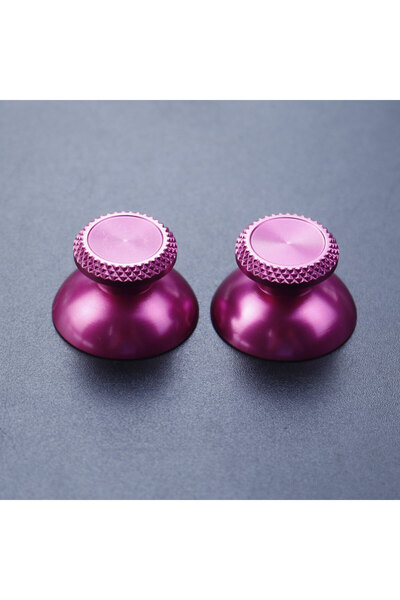 Choice غطاء عصا التحكم التناظرية من الألومنيوم المعدني باللون الأحمر الوردي م...