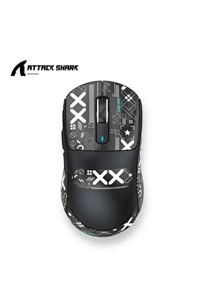 Choice4 ماوس ألعاب لاسلكي خفيف X3 Black Atack Shark X3 PAW3395، ثلاثي الأوضاع...