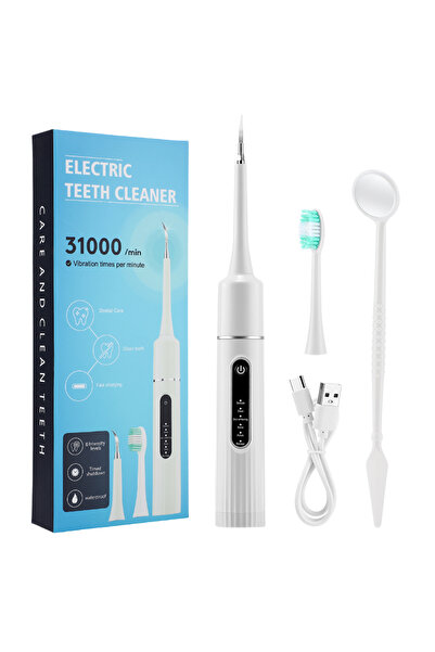 choice2 WHITE Electric Teeth Cleaner 6-gear Modes Portable Toothbrush Tartar ...