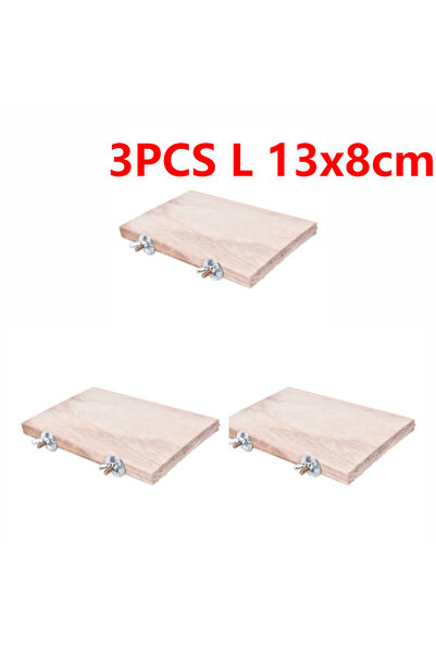 Choice 3 قطع منصة خشبية بطول 15 × 8 سم، ألعاب طيور أليفة، مناسبة للجرذان والف...