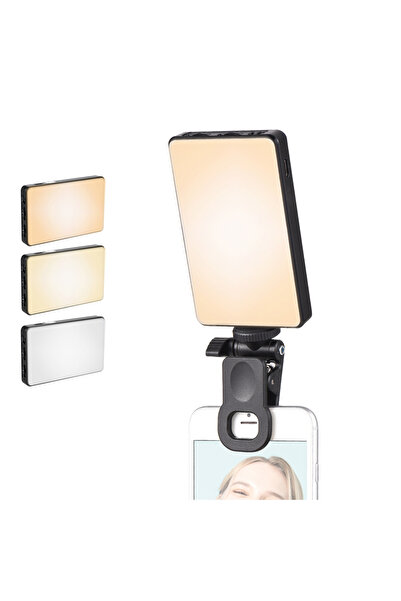 Choice مصباح LED صغير قياسي يُثبّت بمشبك على الهاتف المحمول، مصباح سيلفي، 120...