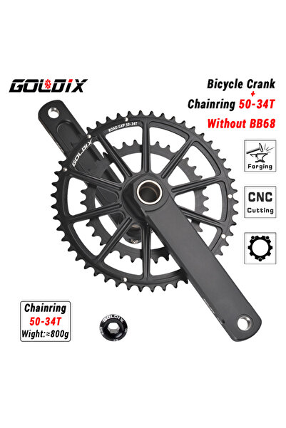 Choice ذراع تدوير بطول 175 مم، 50-34 سنًا، من نوع GOLDIX، خفيف الوزن للغاية، ...