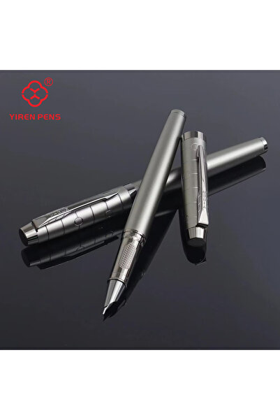 Choice قلم حبر رمادي داكن، قطعة واحدة، أنيق ومتين، ذو ملمس ميكانيكي ولمسة معد...