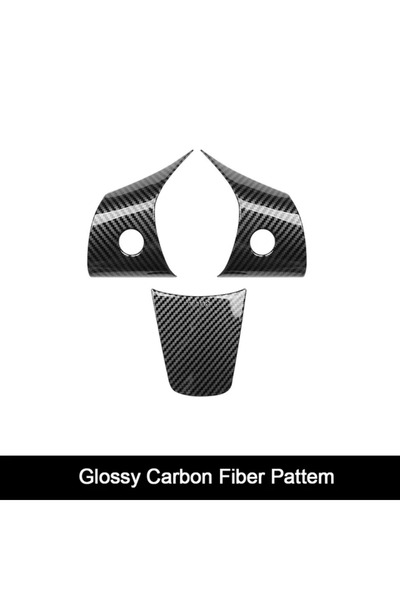 Choice ألياف كربونية لامعة لعجلة قيادة تسلا موديل 3 وموديل Y، مصنوعة من مادة ...