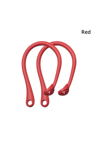 Choice Red-08 1 Pair Silicone Anti-lost Ear Hook for AirPods 1 2 3 Pro Sports...