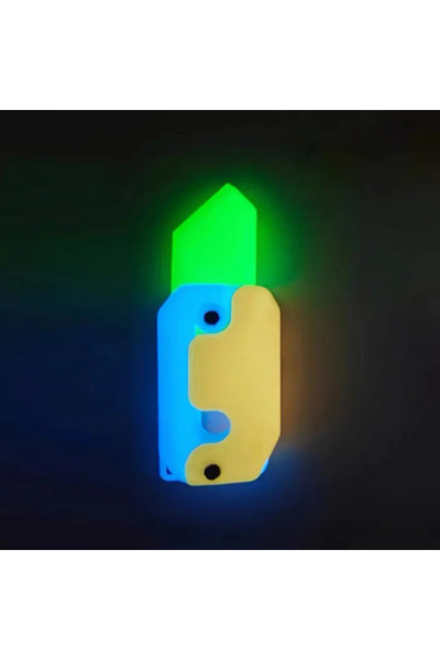 Choice سكين لعبة ثلاثية الأبعاد مضيئة تعمل بالجاذبية، مكعب صغير يقفز، سكين فج...